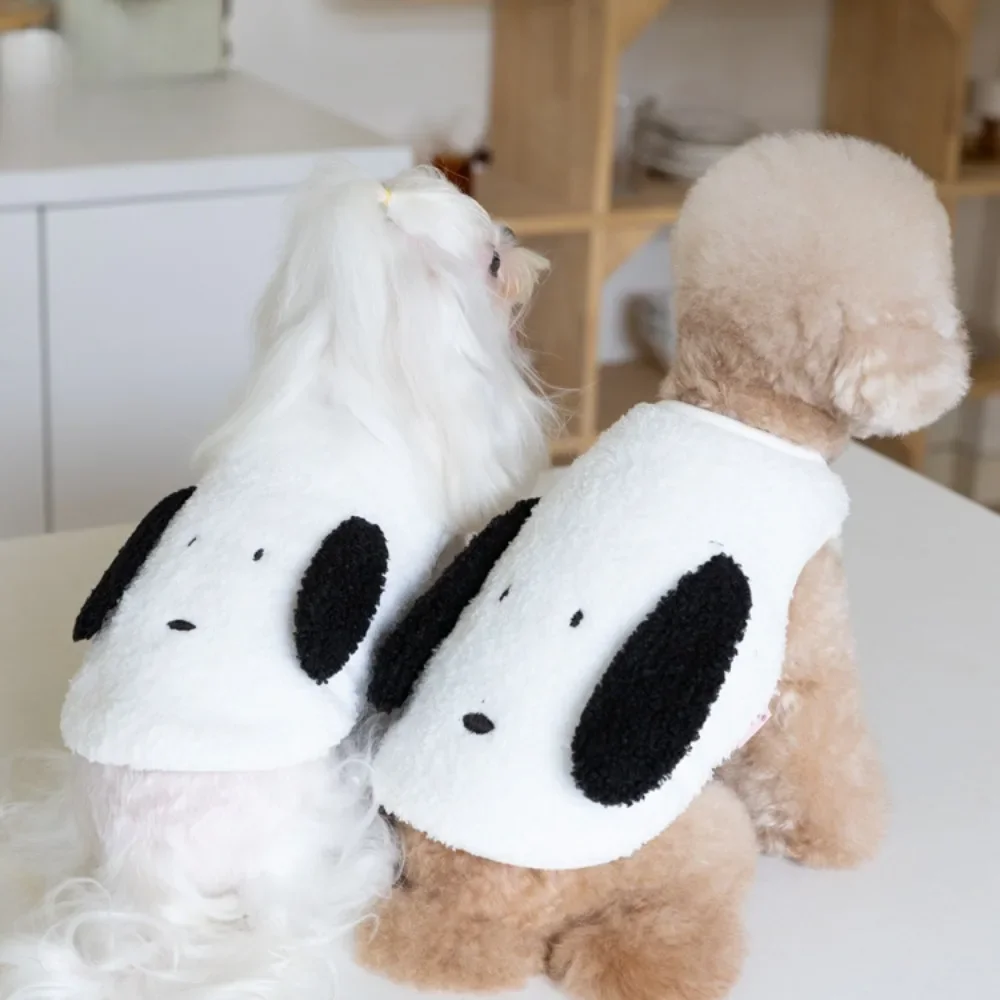 Peluche Double Face Pour Animaux De Compagnie, Oreilles De Chien Mignonnes, Vêtements Chauds Pour Chats Et Chiens, Petits Chiens