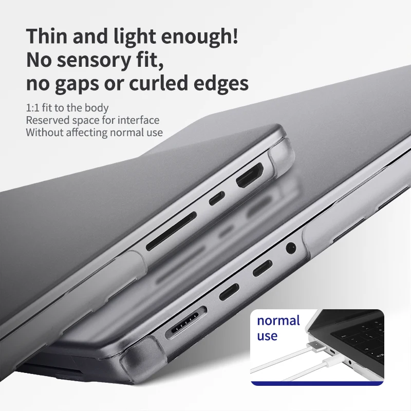 حافظة كمبيوتر محمول لجهاز MacBook Pro 14/16 M5 2025 حافظة شفافة لجهاز MacBook Air 13.6/15 A3240 Shell لجهاز MacBook Pro 16 M4 M3