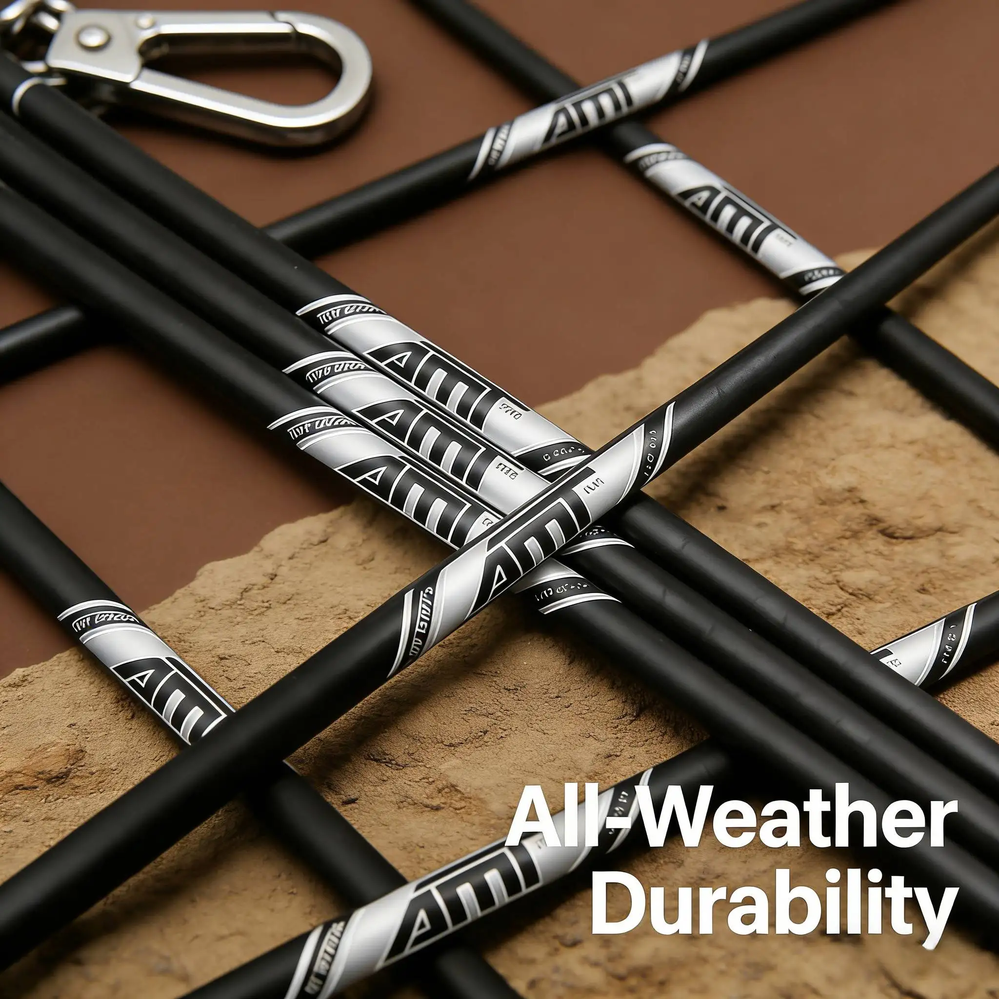 

High-End Quality Black Golf Shaft Amt with Segmented Steel Body for Stable and Smooth Swing