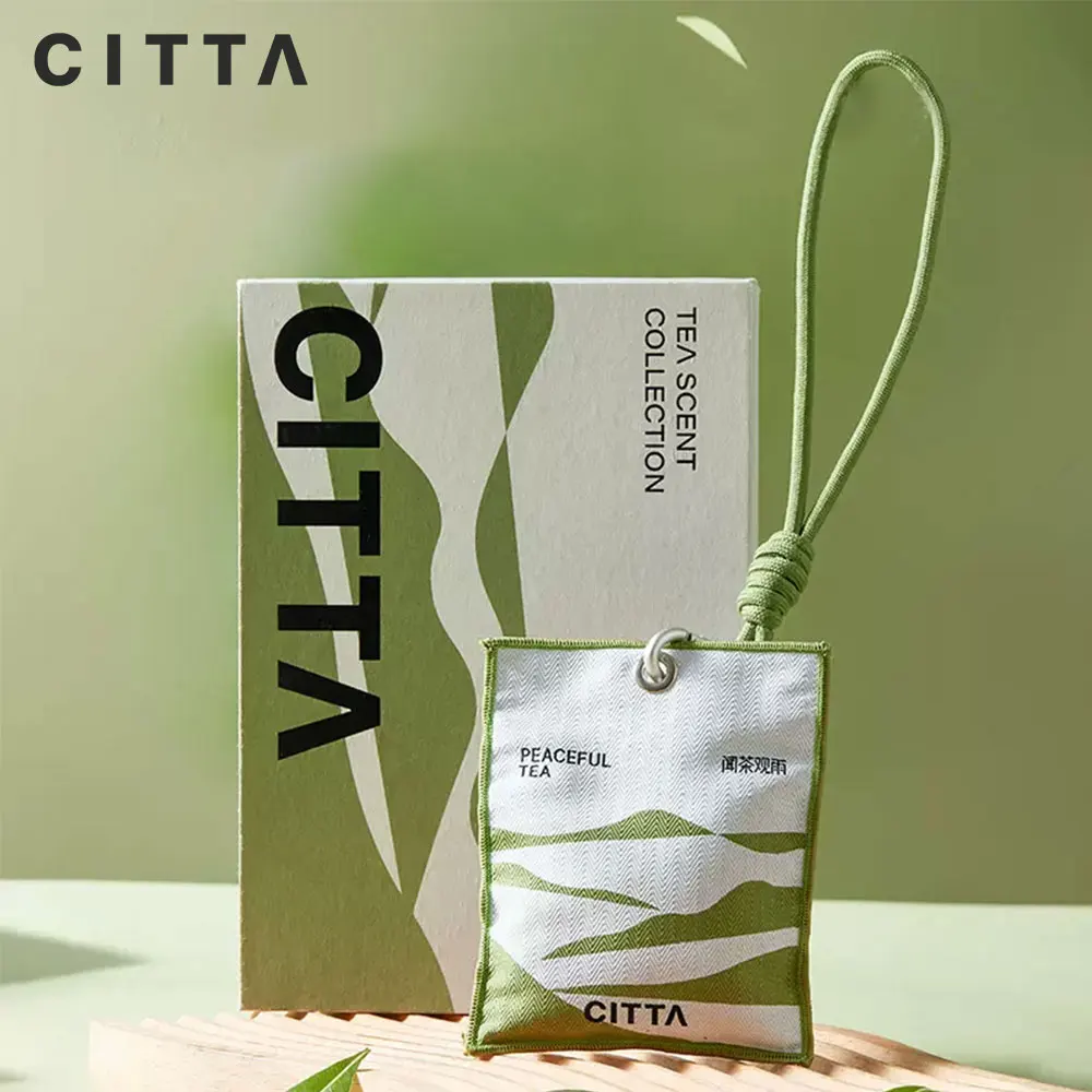 CITTA 1pcs Aroma of tea Aromatherapy Bag Hanging Fragrant Sachet For Wardrobe Closet Car Fragrance Air Freshening Home Decoratio