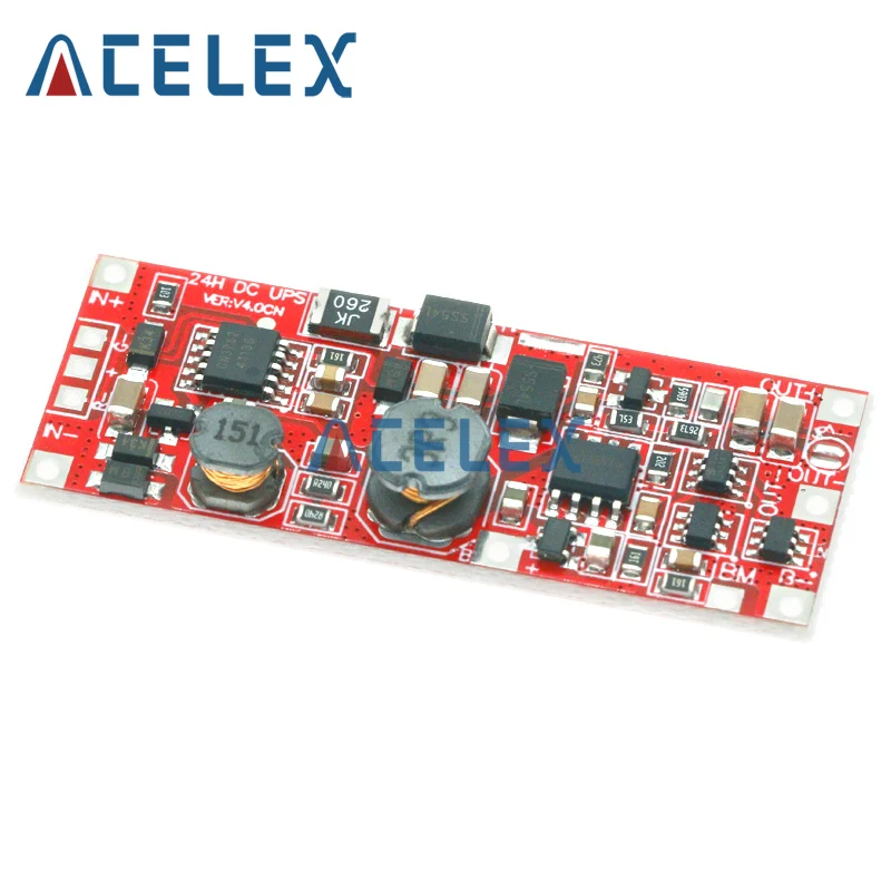 DC 12V/15V 24W 1A UPS Power Supply Module Uninterruptible Power Control Board 2S V4.0CN Charging Step Up Protection Module