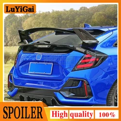 Per Honda Civic Hatchback 2017 2018 2019 tipo-r ABS plastica non verniciata colore tetto posteriore Spoiler ala baule coperchio bagagliaio