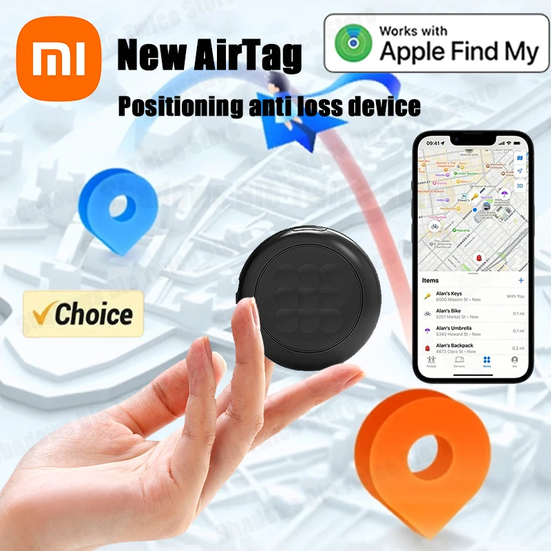 

Мини GPS-трекер Xiaomi, анти-потерянное устройство, работающее с приложением, Bluetooth-локатор, глобальное позиционирование, ключи отслеживания автомобиля