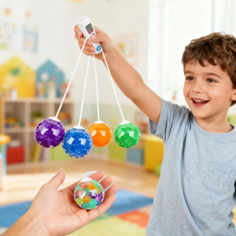 5-30 قطعة كرة ضغط ملونة مع حبل لينة اليويو الإجهاد الإغاثة ألعاب حسية للأطفال حفلة عيد ميلاد تفضل بيناتا حشو الهدايا #5
