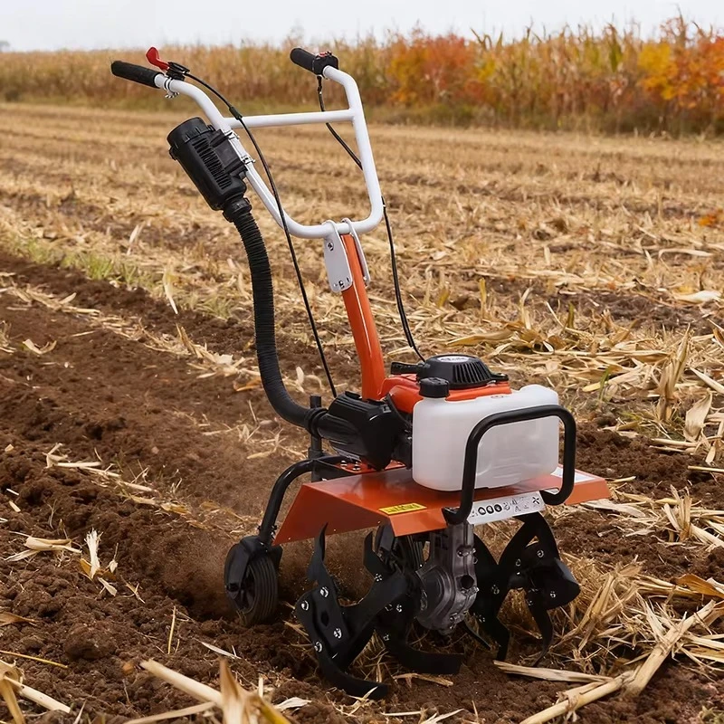 

Mini Tiller Powerful Mini Tiller Machine With Weeding and Trenching Attachments for Vegetable Plot and Farm