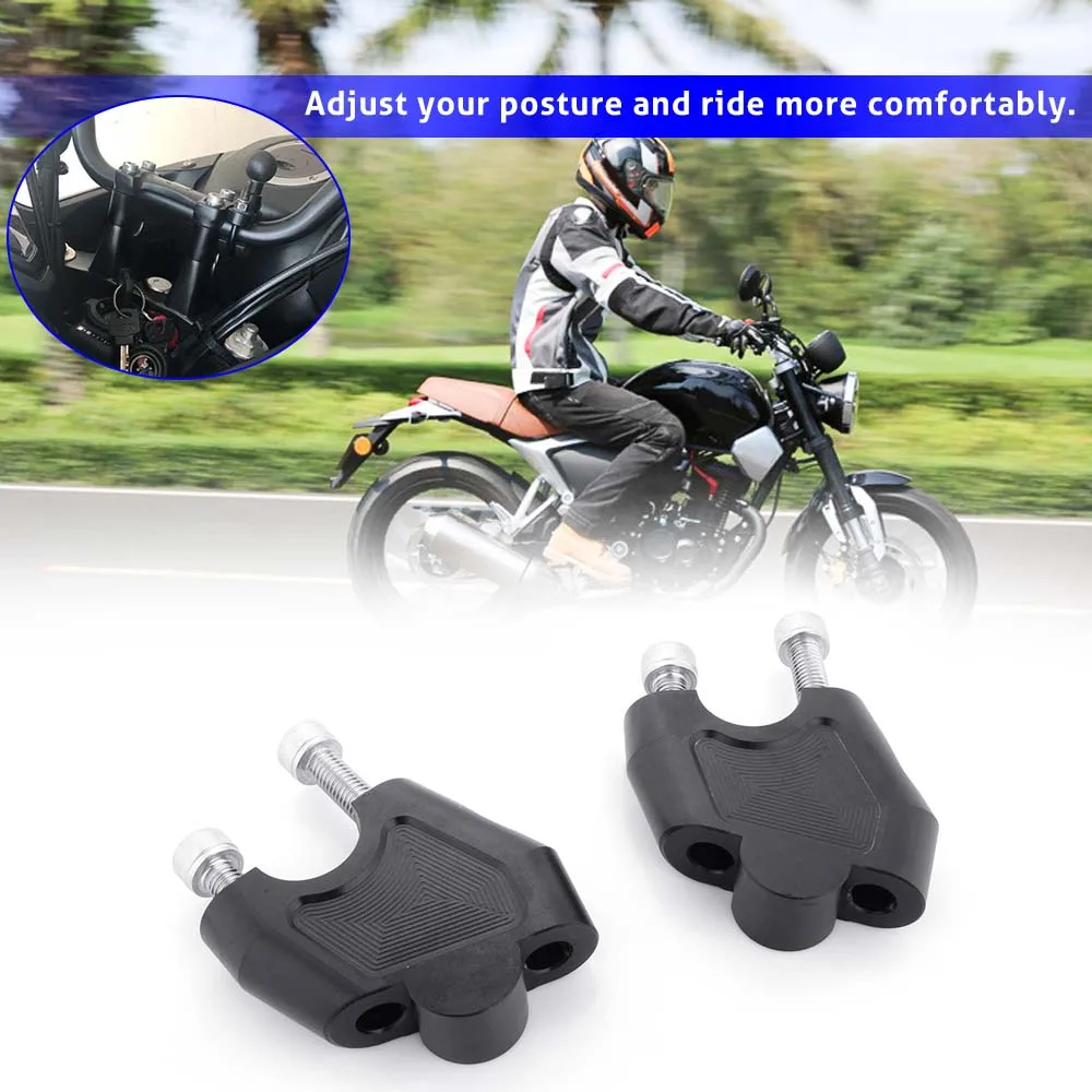 1 Pair Handlebar Risers Aluminum For Honda NC700X/S NC750X CB500X 2012 2013 2014 2015 2016 2017