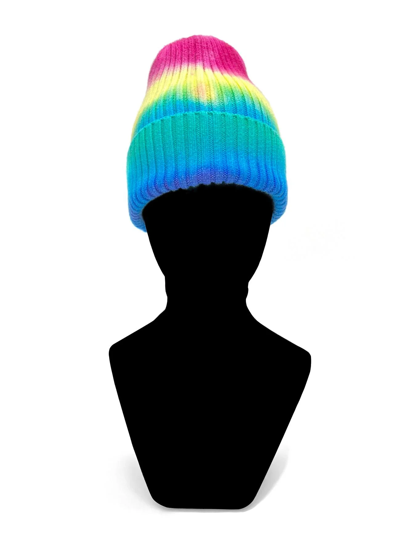 Outdoor Custom Beanie Women Beanie Hat rainbow Knitted Running Tie Dye Beanie Hats For Men