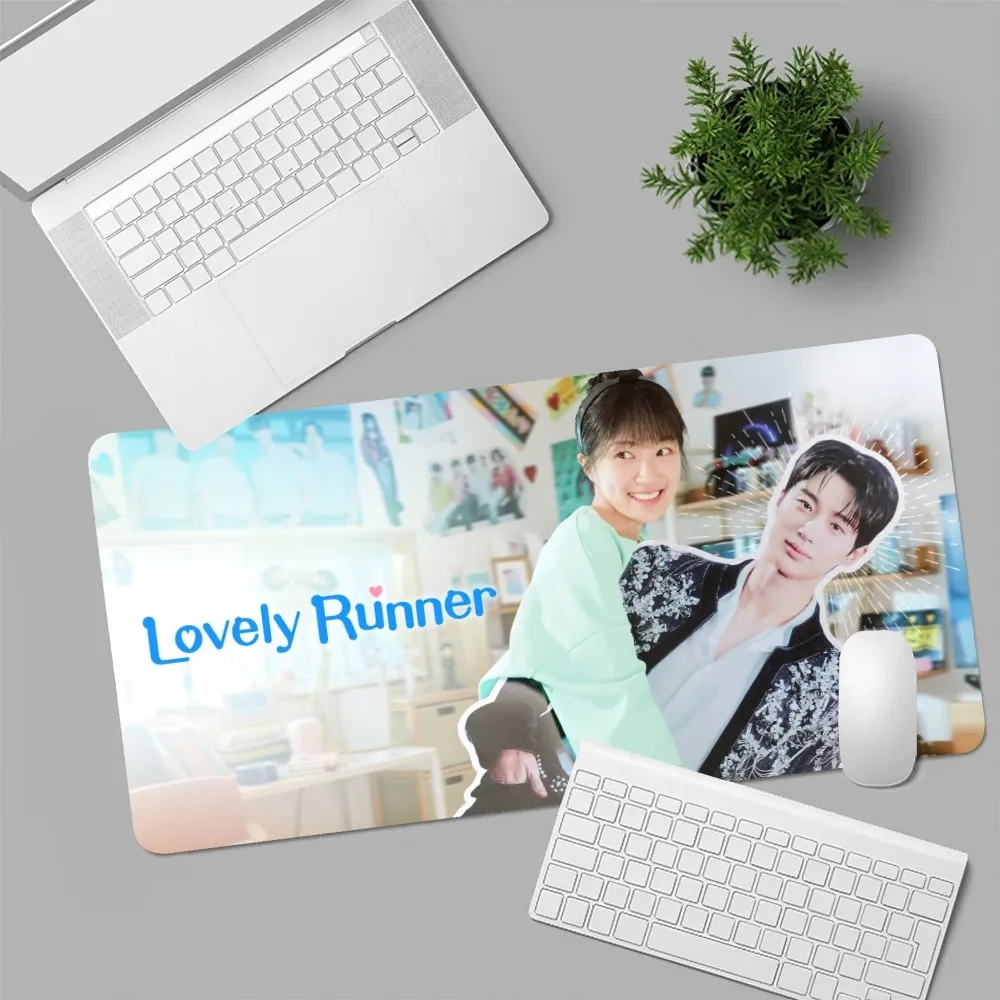 Korean Tv Lovely Runner Byeon Woo-seok Mousepad Computer Laptop Gamer Pad PC Gaming Accessories Desk Mats