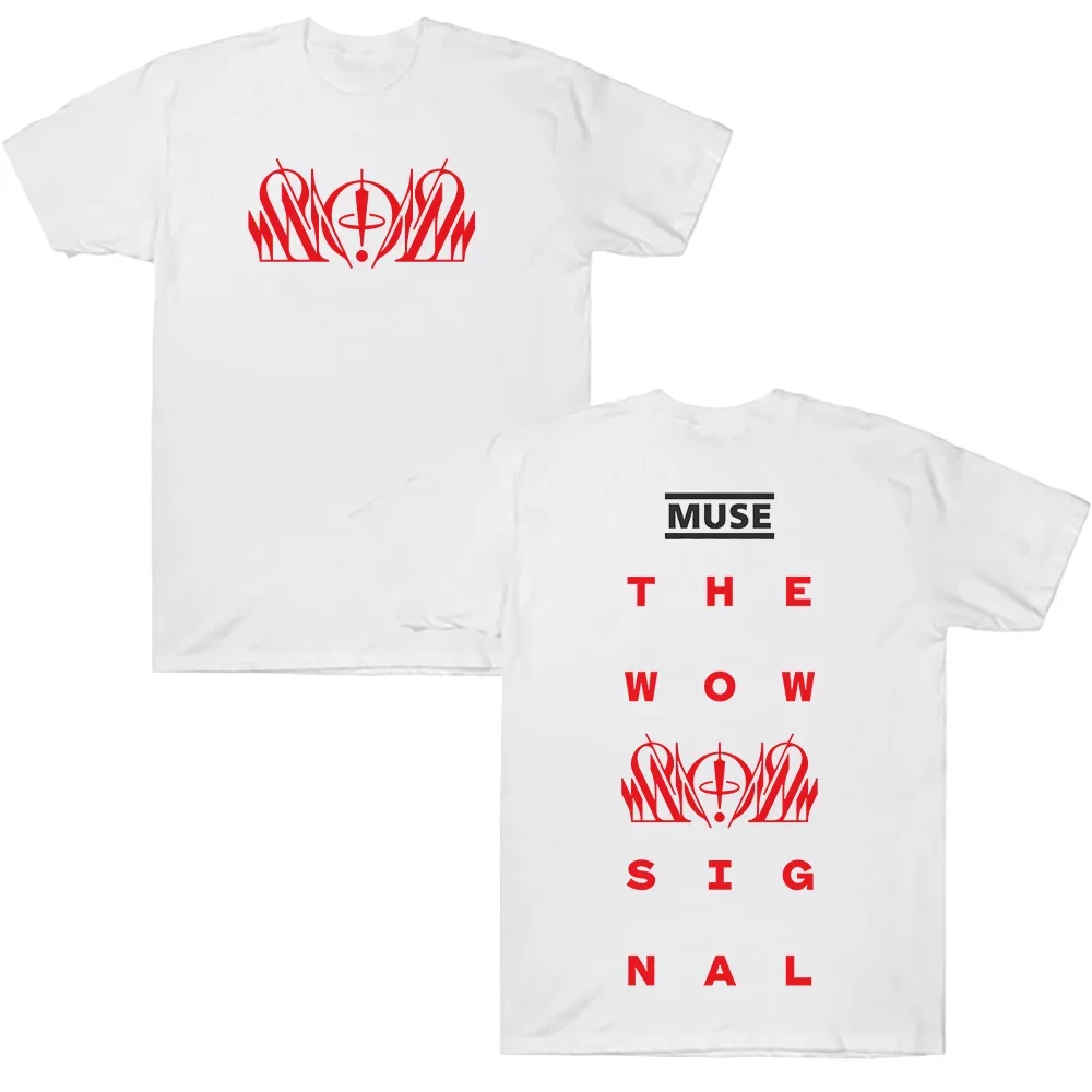 MUSE Band Cotton T Shirts Muse The Wow! Signal Album Graphic T-shirts Short Sleeve Top Harajuku Men and Women Streetwear T Shirt