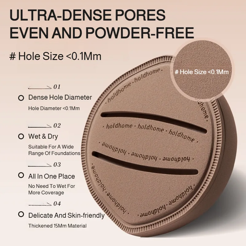 Esponja de maquiagem de algodão doce, super macia, espessada, veludo, para base seca e molhada, mistura reutilizável, liquidificador de beleza, cosméticos