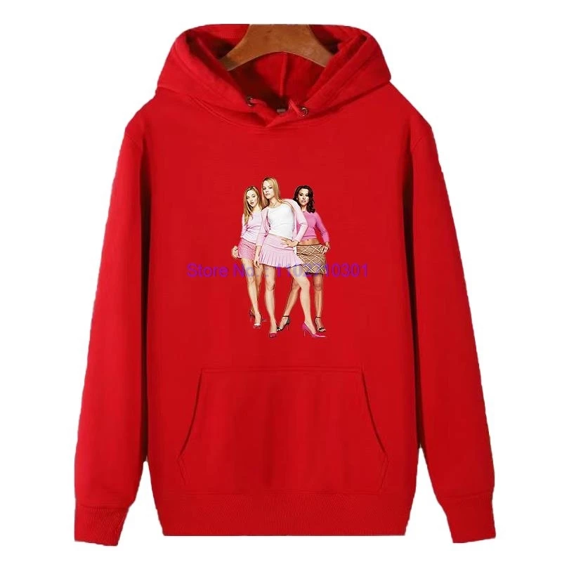 Mean Girls The Original Plastiques Sous Licence Junior Graphic Hooded Sweatshirts Cotton Thick Sweater Hoodie Men's Sportswear