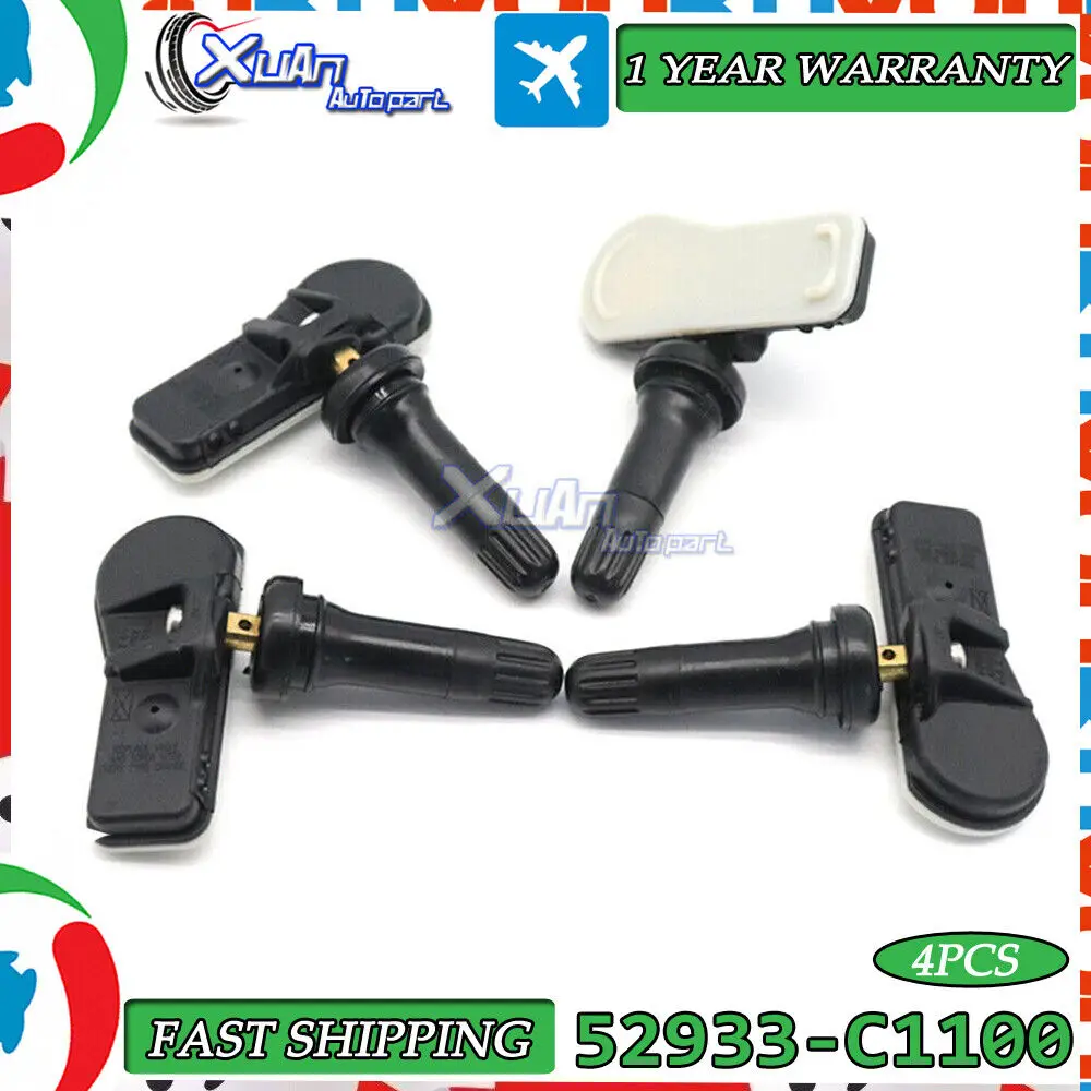 

NEW TPMS Tire Pressure Sensor Automatic Registered 52933-C1100 52933C1100 for Hyundai ix25 Creta Tucson 2016-2020 433MHz