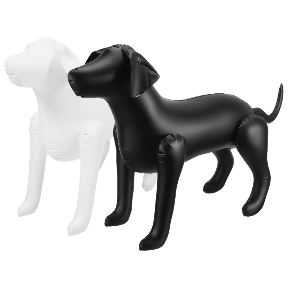 

2 Pcs Human Body Pet Clothing Model Pets Dog Mannequin Pvc Inflatable for Display Standing Models