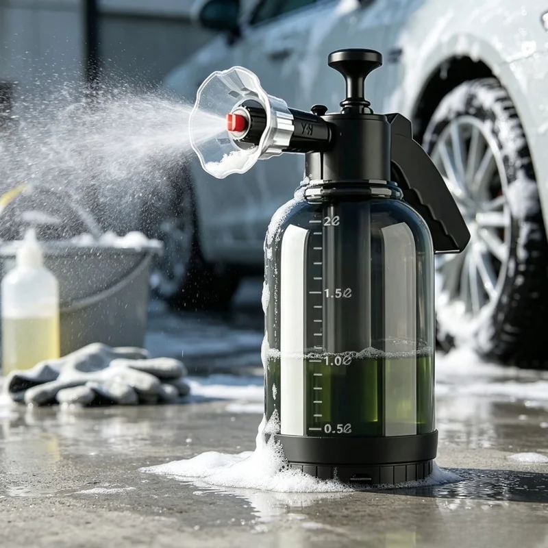 1Pc Handheld Pneumatic Foam Sprayer Car Wash Window Floor Garden Household Cleaning Tool