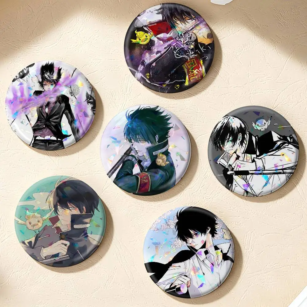 Hibari Kyoya HITMAN REBORN! 75mm 44mm 25mm Accessories Toys Badge Brooch Backpack Hat Pins