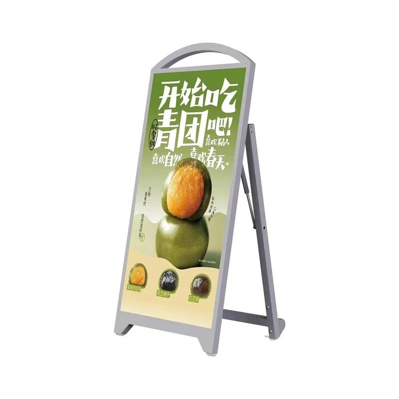P2.5 Outdoor Waterproof Portable LED Digital Signage Poster Display IP65 Free Standing with Battery Power for Shopping Mall