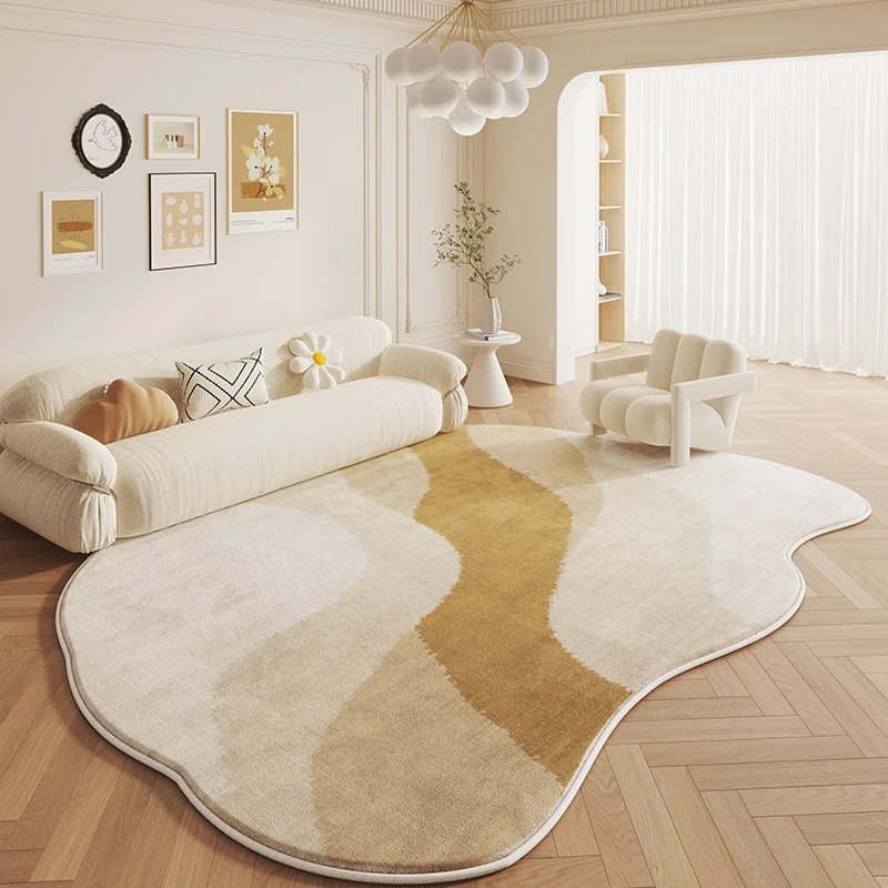Simple Irregular Carpet for Living Room Decoration Home Bedroom Large Area Plush Rugs Modern Lounge Cloakroom Soft Non-slip Rug