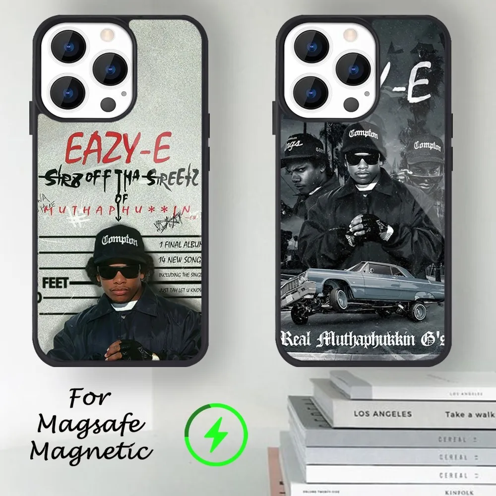 Rapper E-Eazy E Phone Case For iPhone 14 13 12 11 15 Pro Max Magsafe Magnetic