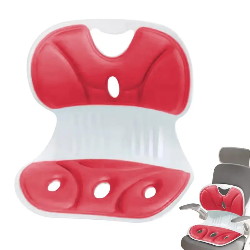 

Lumbar Support Cushion with Back Integrated Sitting Posture Correction Back Support Cushion Washable Ergonomic Back ﻿