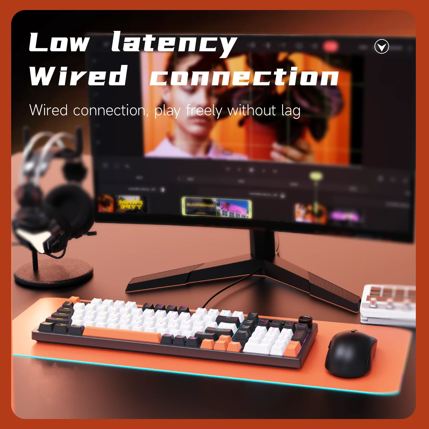 AJAZZ NK98 Wired Keyboard 98 LAYOUT Plug and Play Hull Structure