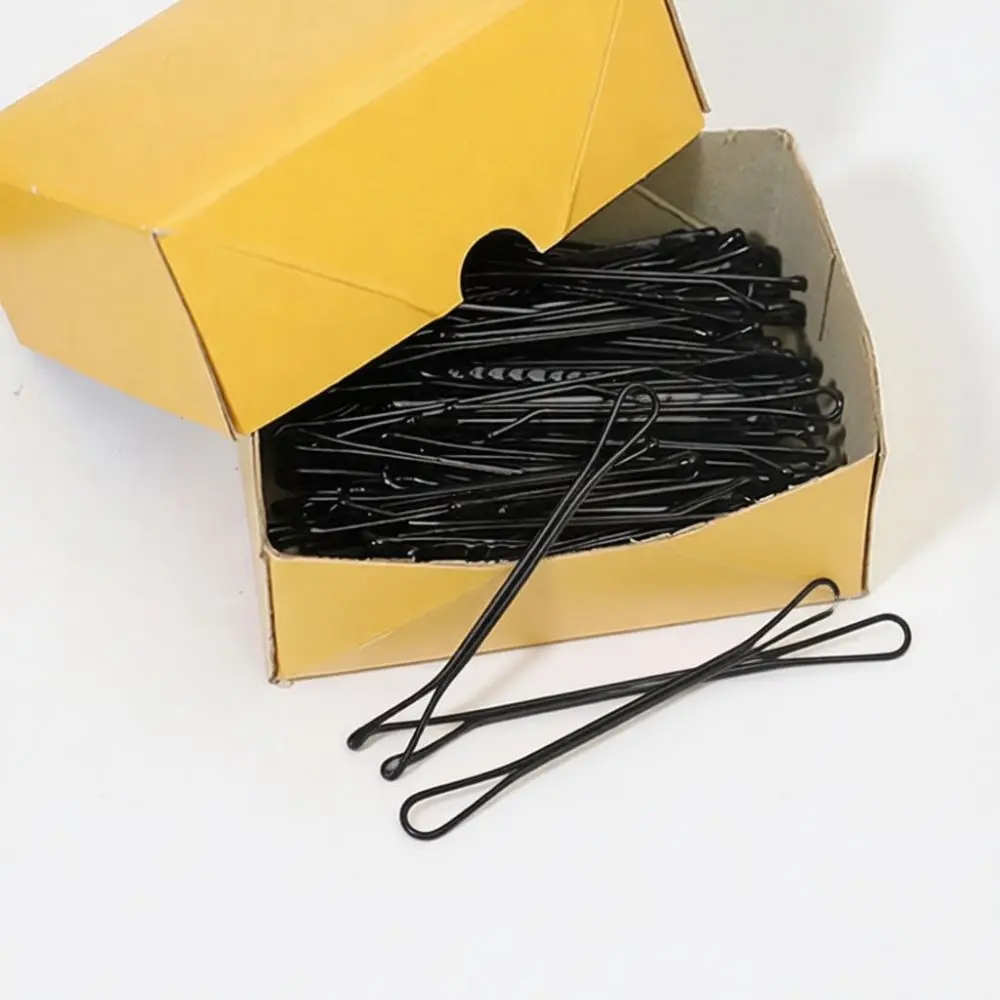 Metal Hair Pins Black Bobby Pins Styling Clips For Professional Hairdressing Invisible Secure Grip For Wavy Hair