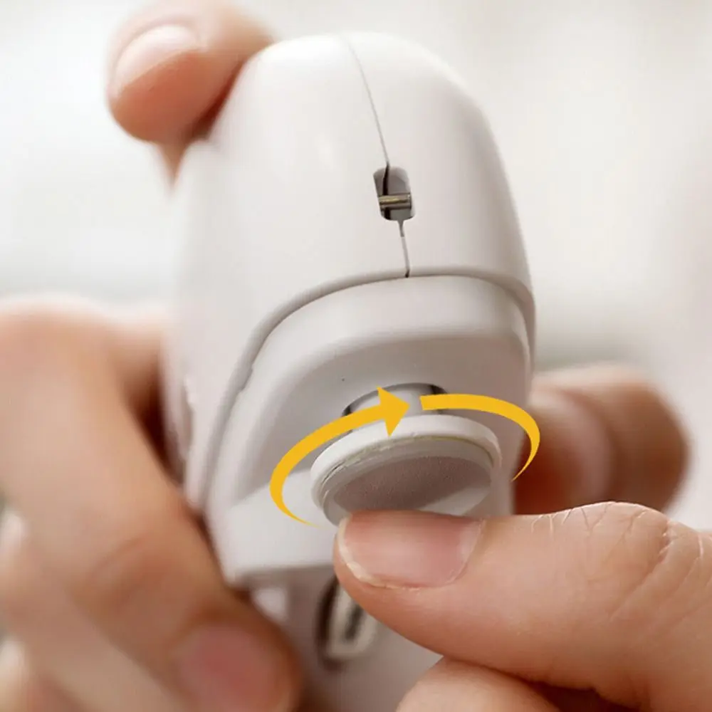 

Электрические кусачки для ногтей 2 в 1, перезаряжаемый автоматический триммер с защитой от брызг, инструмент для ухода за маникюром, электрический полировщик для ногтей