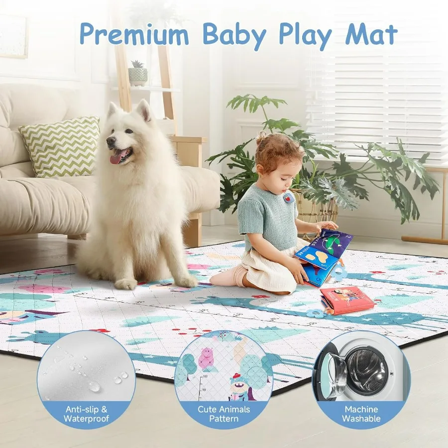 Cercadinho grande para bebês 7559 com tapete de malha macia e respirável para uso interno e externo, design anti-queda à prova de escalada, jogo de segurança resistente