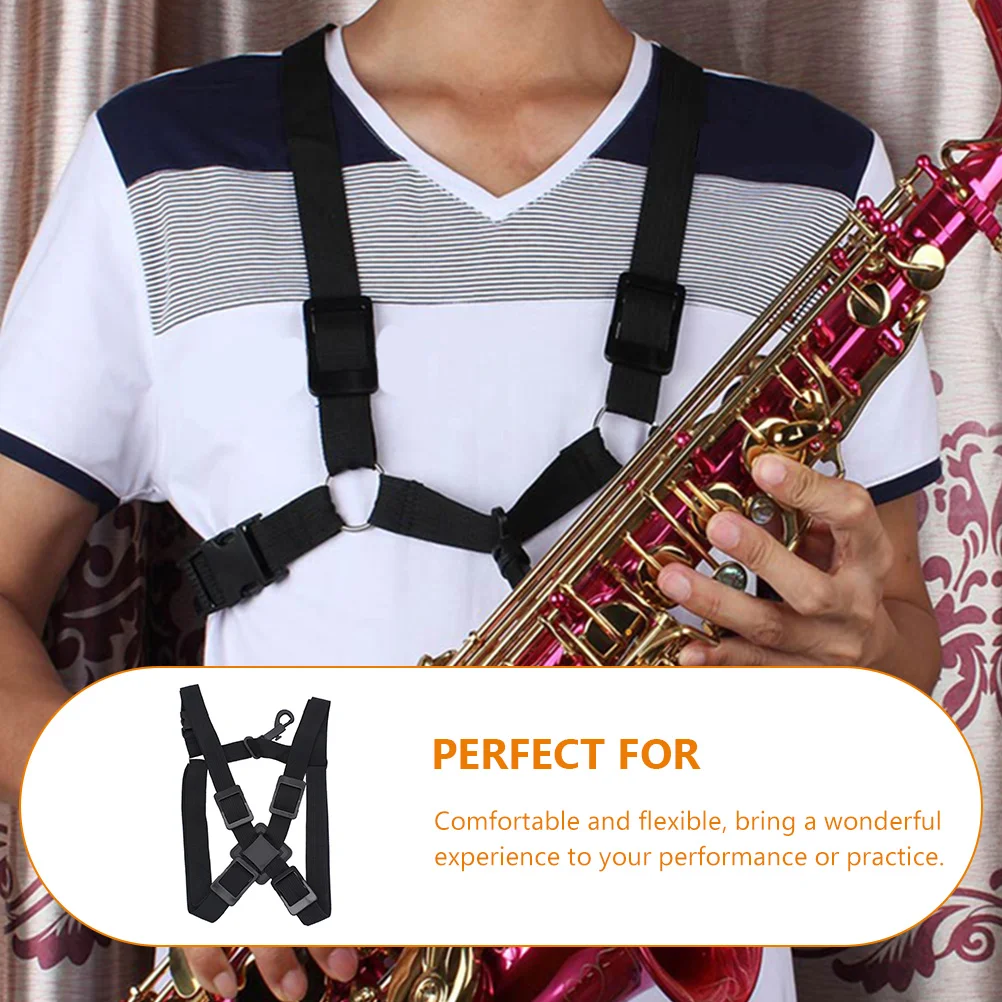 1PC Saxophone Shoulder Strap Adjustable Neck Support for Soprano Alto Tenor Baritone Saxophone Accessories Music