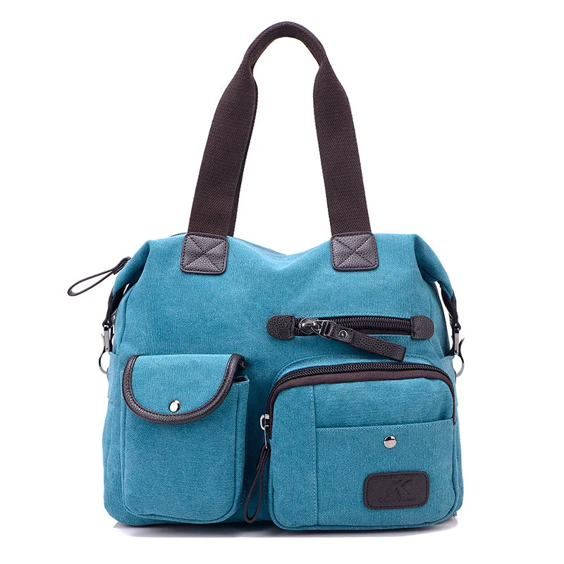 Borsa di tela nuova borsa da donna borsa a tracolla a tracolla borsa sportiva funzione borsa da viaggio Multi-borsa borse per le donne vendita calda