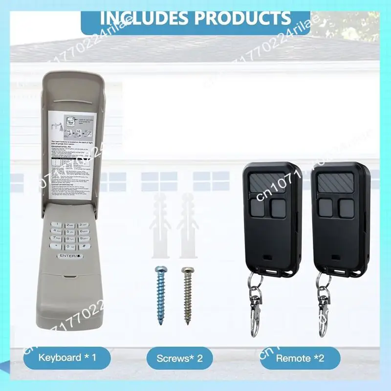 

A17Z 1X 877MAX Garage Door Opener Keypad With 2X Remote For 41A6127-1 HBW2028, 139.53680 Series