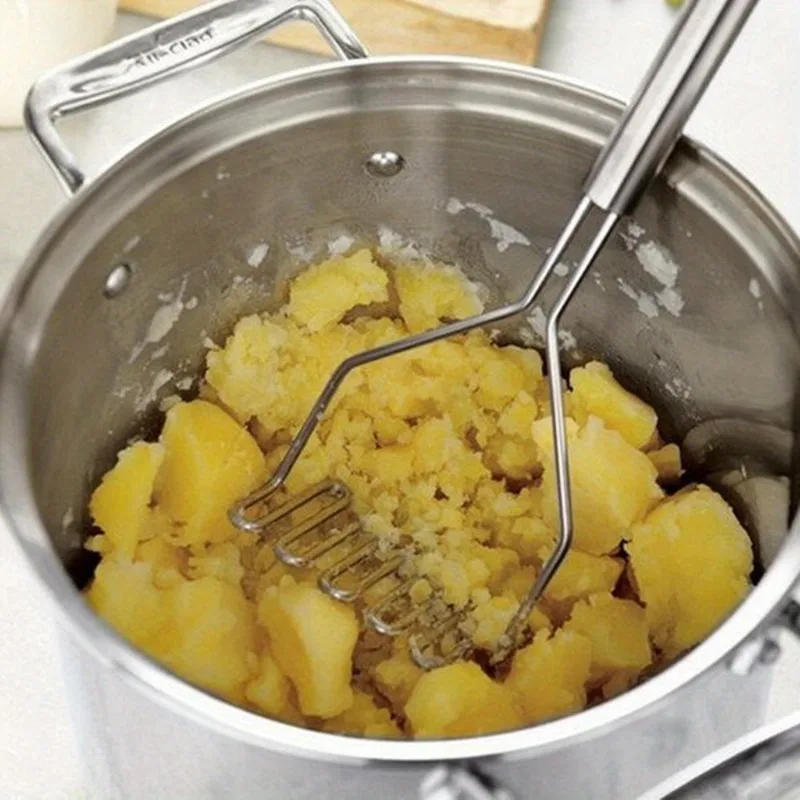 1pc Wave Goodbye to Unappetizing Potatoes with this Stainless Steel Potato Masher!