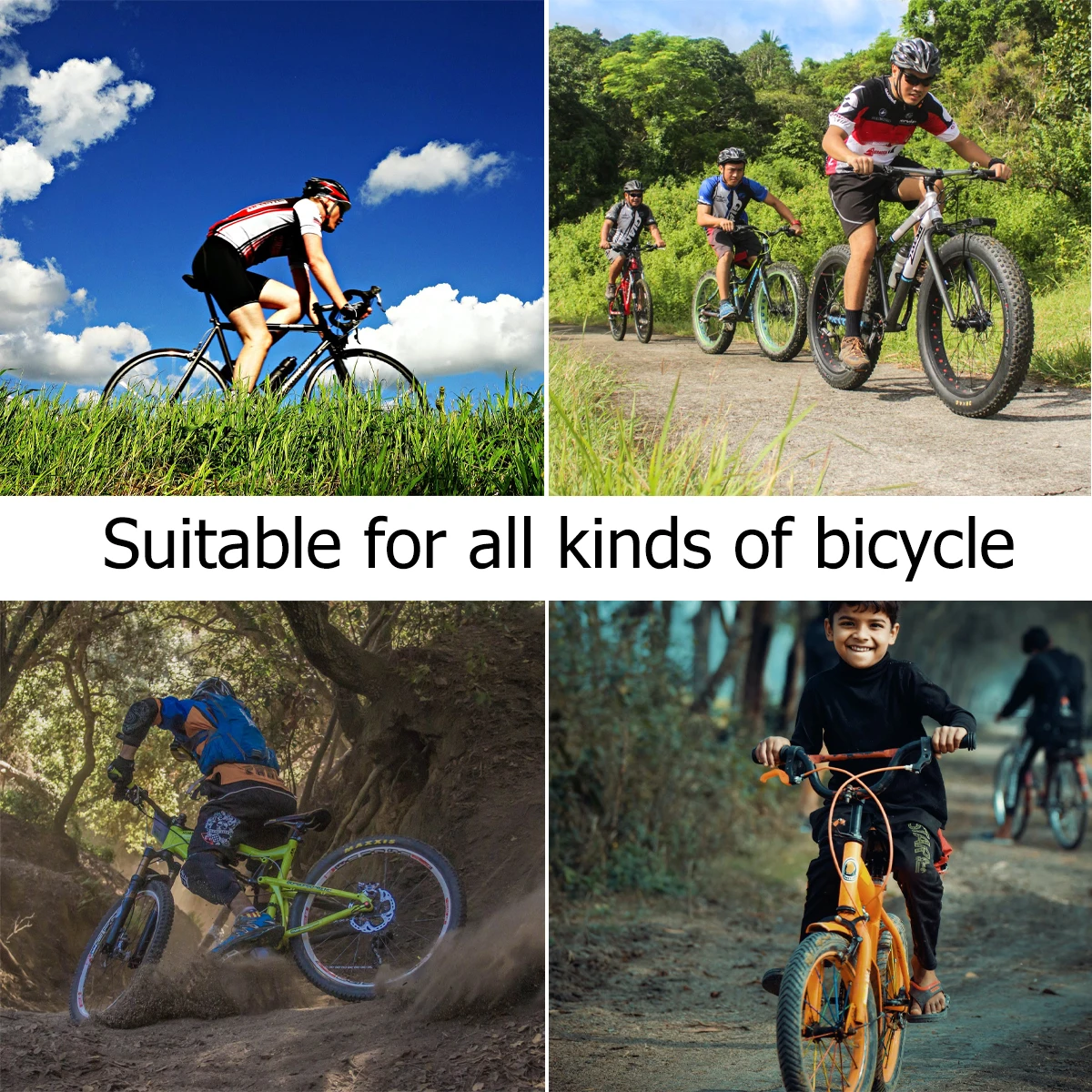 2Pairs Anti-Slip Bike Pedals Premium Nylon Fiber Cycling Accessories Black Pedal Bike Pedal Pedals Accessories