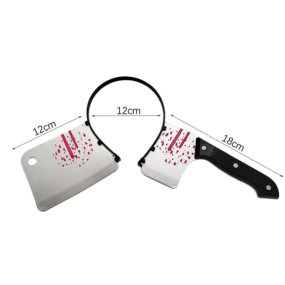 طوق شعر الهالوين ، رعب الدم وهمية الفأس سكين القوطية عقال ، حفلة الهالوين الديكور ، حفلة تنكرية تأثيري الدعائم