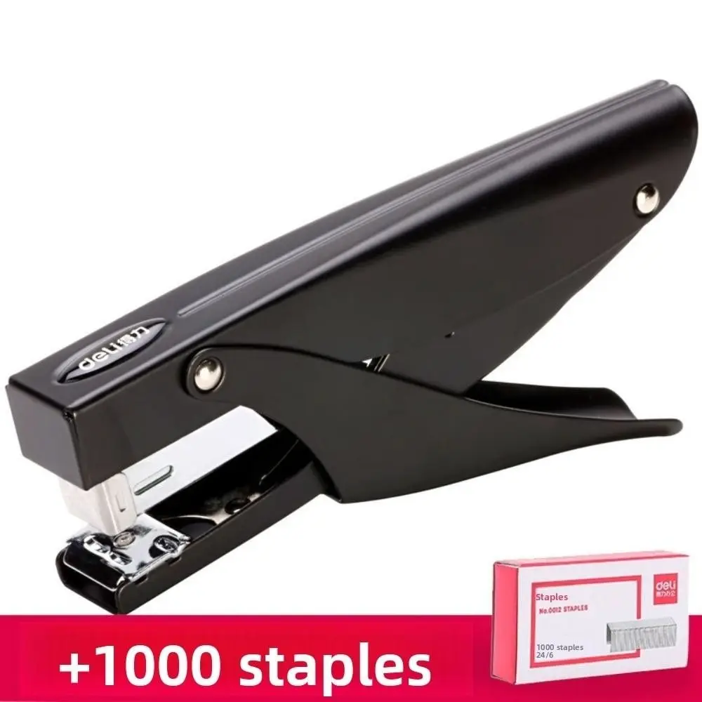 Многофункциональный трудосберегающий степлер, металлический, до 25 страниц, сверхмощный степлер, портативный, с 1000 гвоздями, настольный степлер