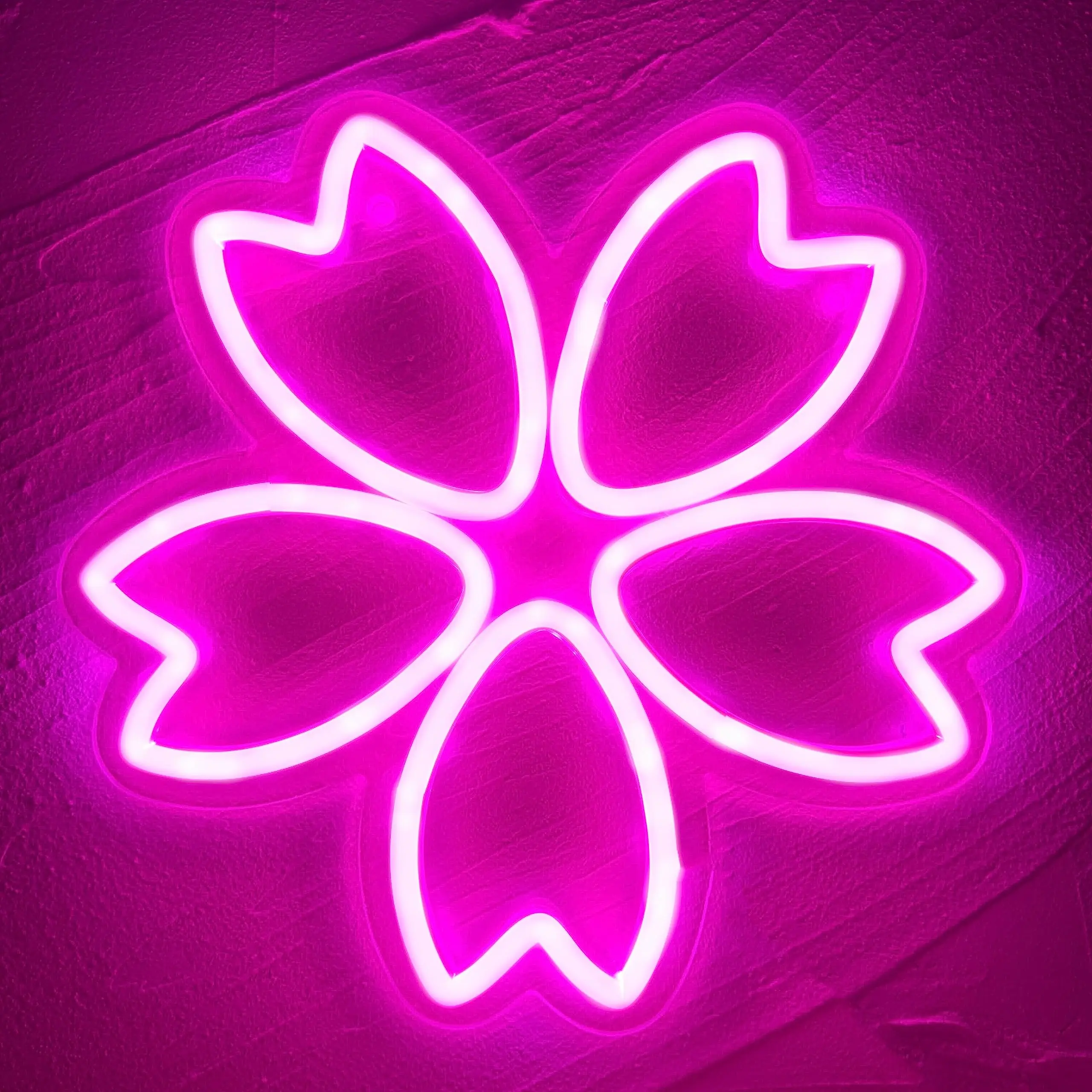 Anime Sakura Neon Sign Cherry Blossoms Flower LED Neon Light Sign for Wall Decor Pink Neon Light Room Decor for Teen Girls