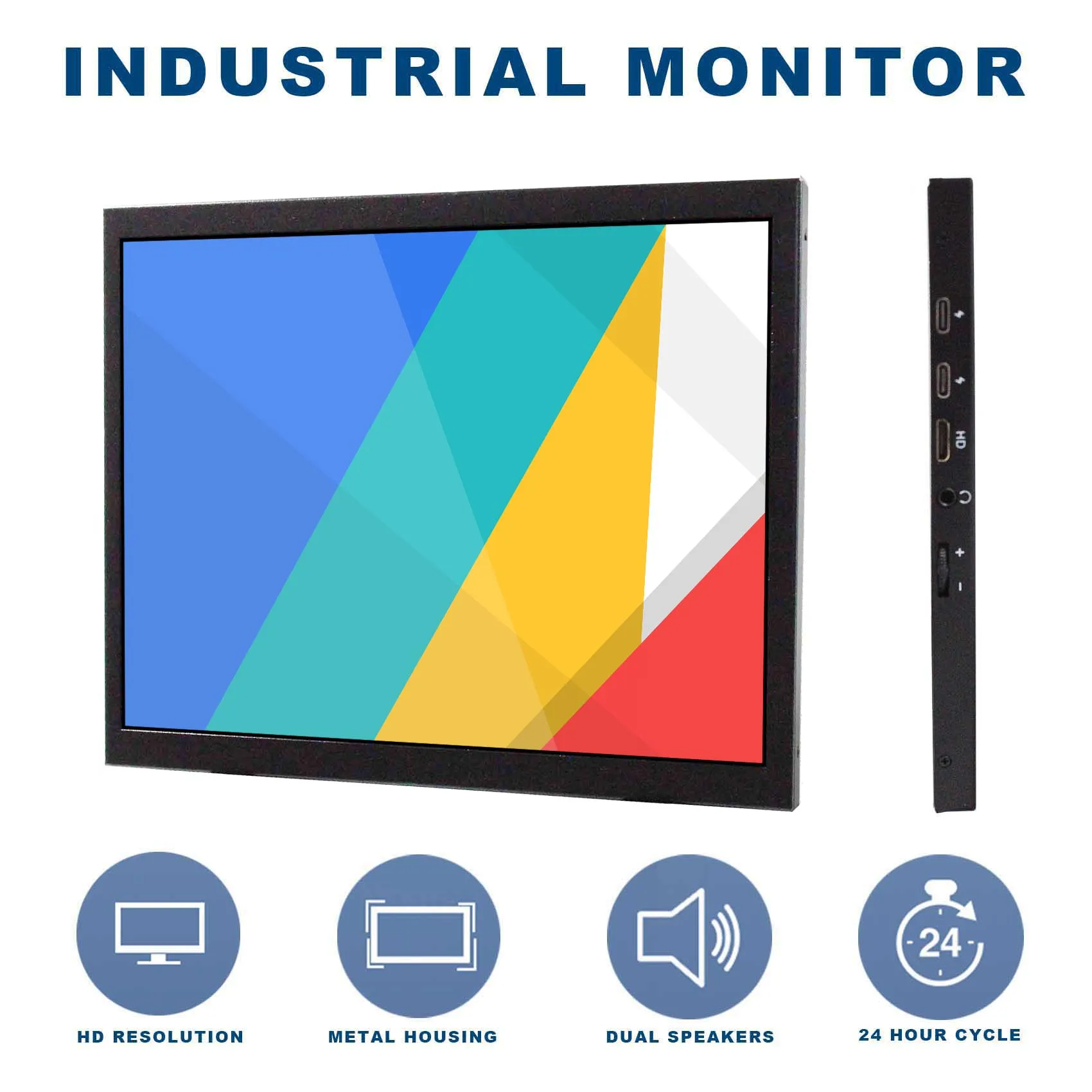 9.7inch 2048x1536 IPS LCD Monitor Metal Case 12V Powe Mini H DMI Input