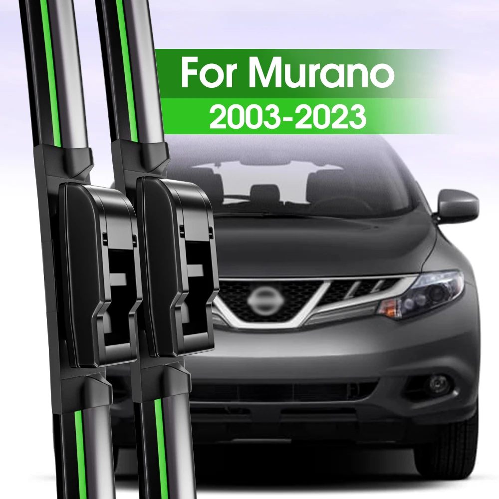 

2pcs Front Windshield Wiper Blades For Nissan Murano Z50 Z51 Z52 2003-2023 2005 2006 2007 2009 Windscreen Window Accessories