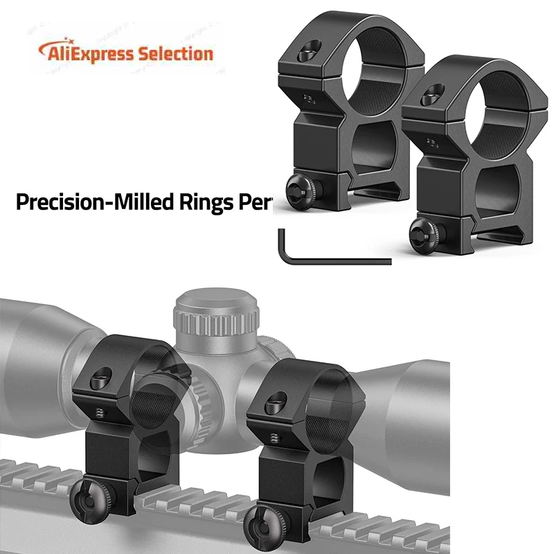 

1 Inch Aluminum Riflescope Scope Rings Scope Mount Picatinny Rails 2 Pieces Sight