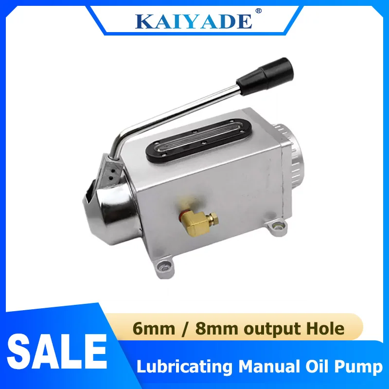 

High Quality Manual Oil Pump for CNC Milling Machine Y-6 Y-8 Punch Lathe Hand Pump with 4mm/6mm Output Lubrication Tool Oiler