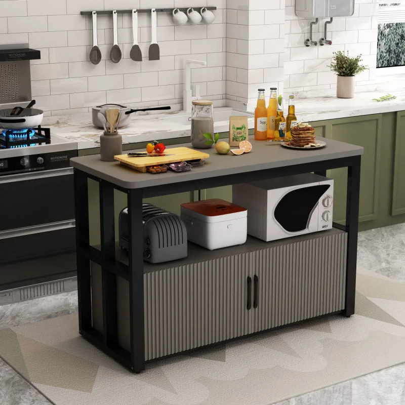 Kitchen shelf Floor-to-ceiling multi-layer vegetable cutting table Against the wall Multifunctional locker Household kitchen