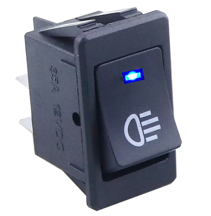 KCD4 Rocker Switch ON-OFF 2 Position 4 Pins LED 12V 35A Automobil Umrüstung Nebel Lampe Schalter mit licht Rocker Schalter