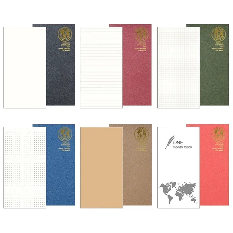 Traveler Notebook Refill Insert Replaceable Inner Core Sketchbook Planner Travel Diary Journals Refill Paper Planner Accessory