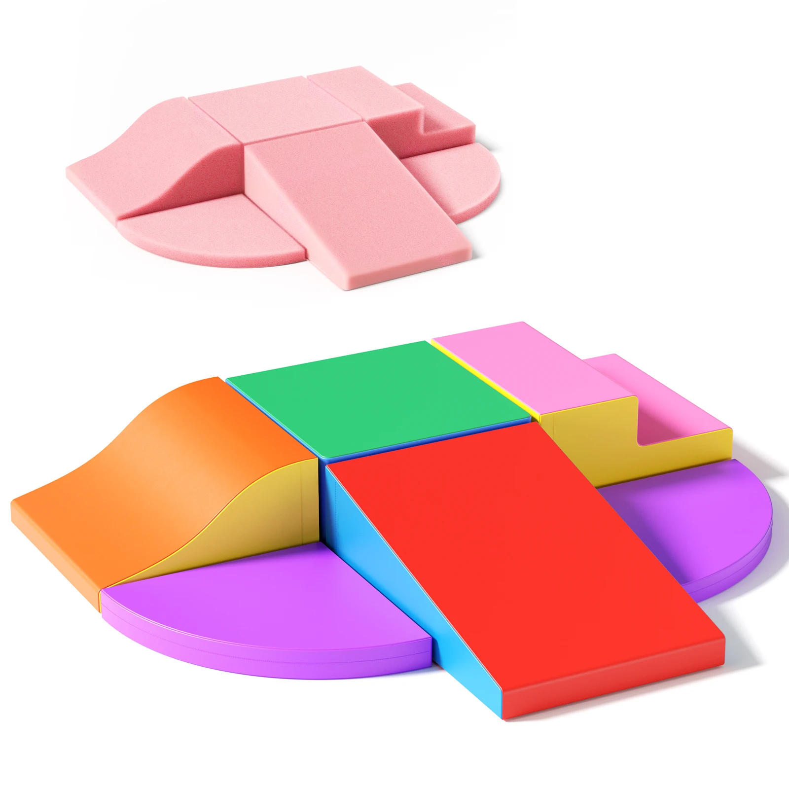 6 قطعة مدرب المهارات الحركية للأطفال من البولي يوريثان مجموعات كتلة رغوة مع ملء EPE ألعاب تعليمية مناسبة للأطفال الصغار في مرحلة ما قبل المدرسة #1
