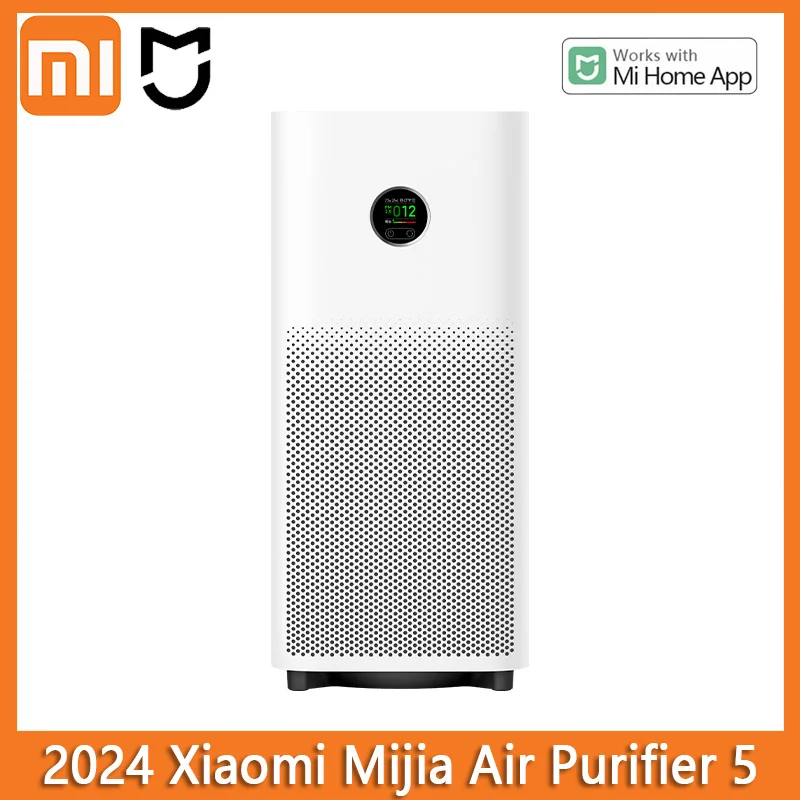 2024 Xiaomi Mijia Air Purifier 5 Deodorizing Air Freshener Purifiers Home Bedroom Living Room Mi home APP Remote Control