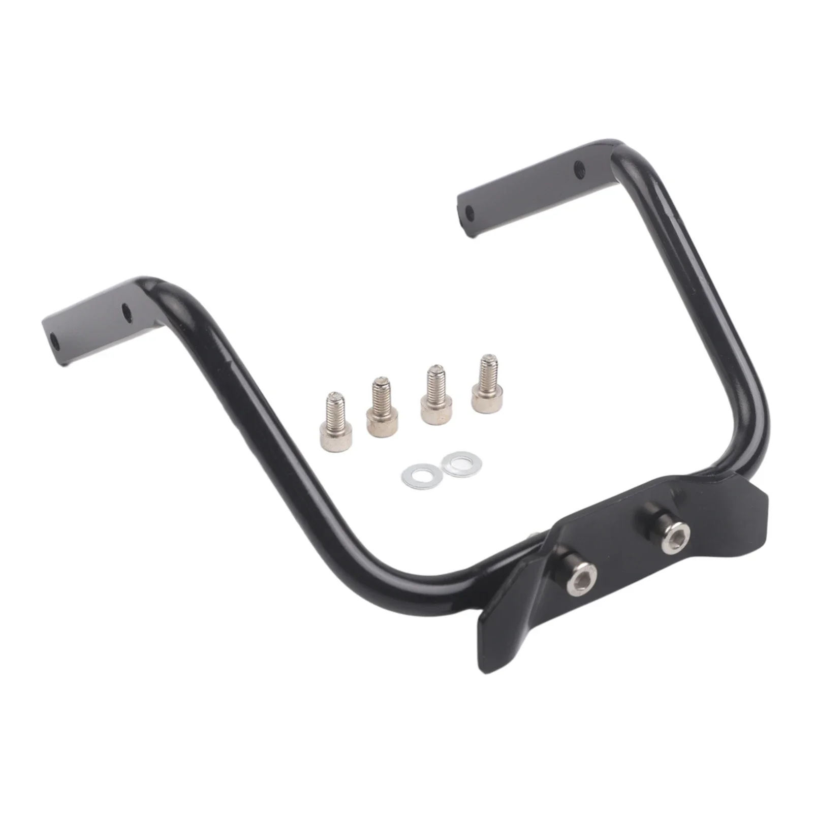Aluminum Bicycle Rear Rack for stabilizer Mount with Double Bottle Holder Adapter for Strong Bag Fixation and Stability