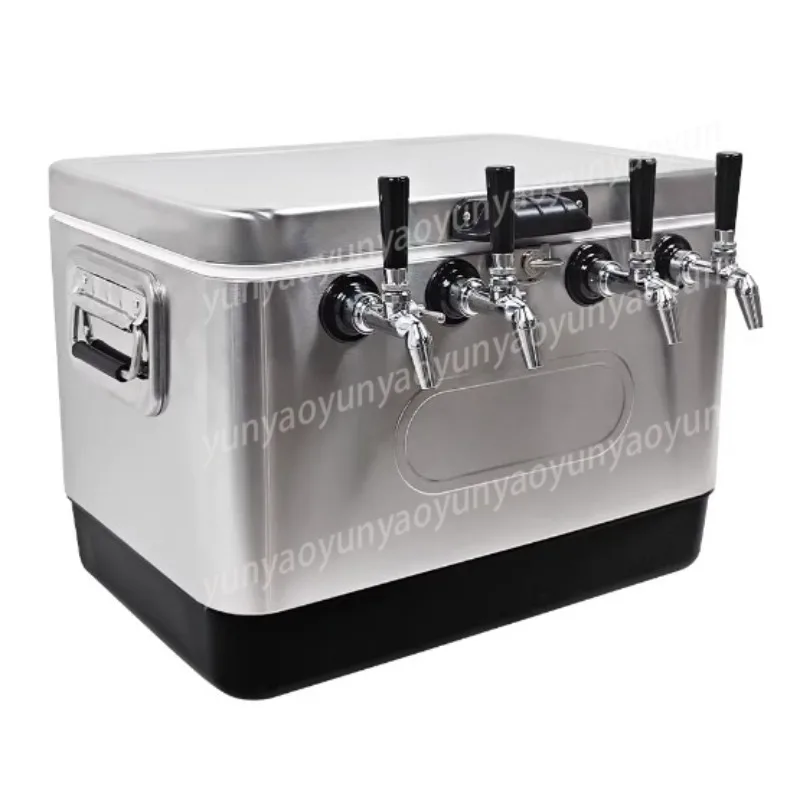 Stainless Steel Portable Outdoor Draft Beer Cooler Temperature Dispensing Equipment Commercial Bar Drinks Brewing Accessory