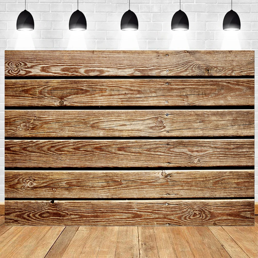 Brown Wood Floor Texture Backdrop Theme Photography Kids Vinyl Background Photo Backdrop for Photo Studio Decor Supplies