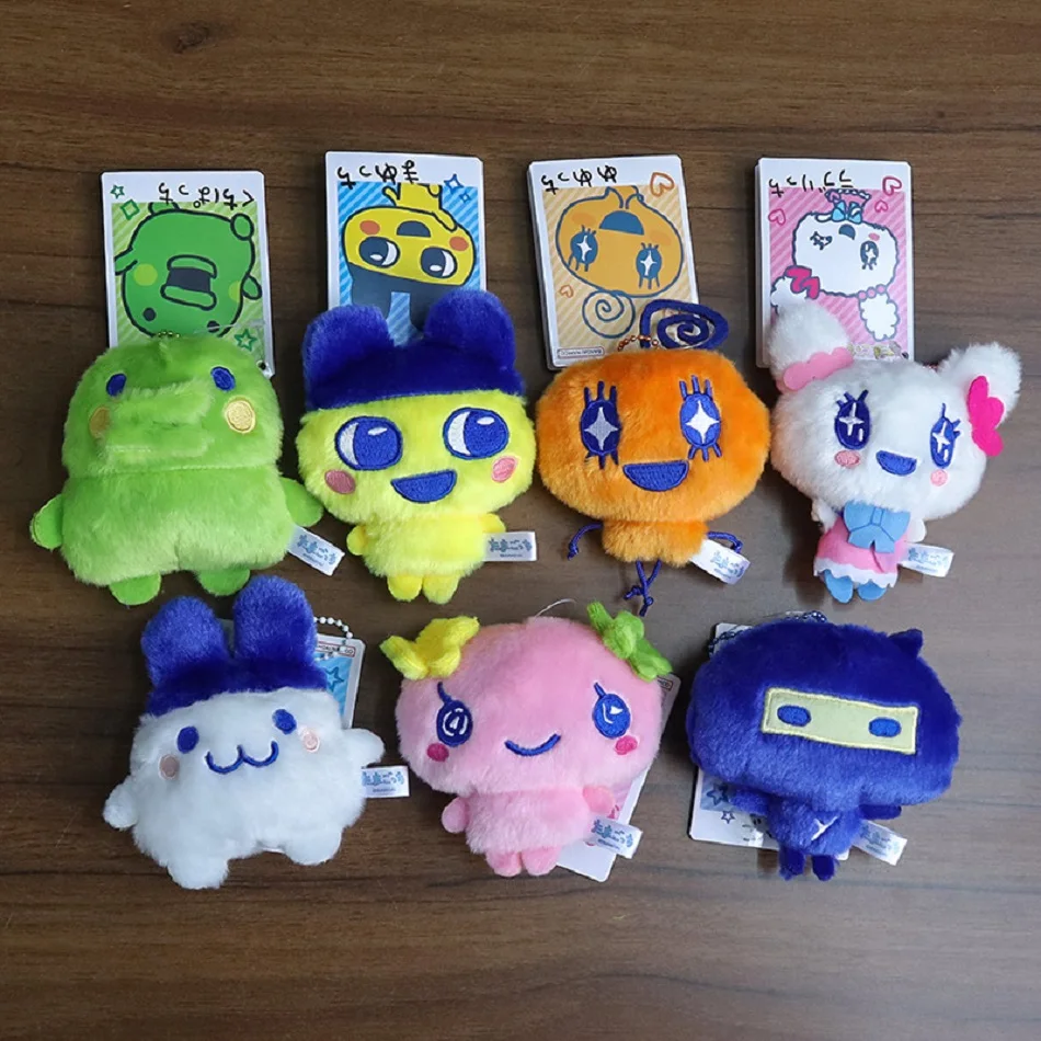 Tamagotchi caliente Anime Mametchi llavero de muñeco de peluche Kawaii Mimitchi bolsa muñeca colgante Kuchipachi muñeca de dibujos animados lindo regalo femenino