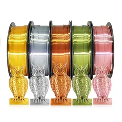 250G 3D Printer Filament PLA 1.75mm 1kg Silk Filament PLA Multi 3D Printing Material Filament Gold Silver Bronze