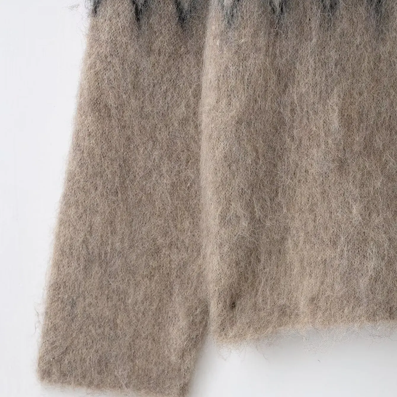 Faionable gebreide trui met eenvoudige kleur Blo-effect KASLEAD dames polyester geometrisch patroon lange Sve ronde Ne-top